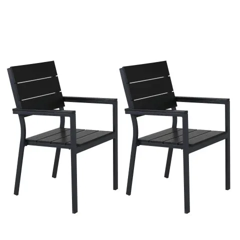 Levels 4130-620 Venture Home Karmstol 2-pack Svart Kundfavorit